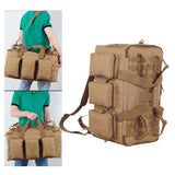 Maxbell Camping Storage Bag Large Capacity Portable Handbag for Sports Travel Hiking Khaki