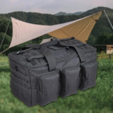 Maxbell Camping Storage Bag Large Capacity Portable Handbag for Sports Travel Hiking Black