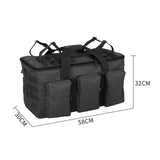 Maxbell Camping Storage Bag Large Capacity Portable Handbag for Sports Travel Hiking Black