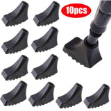 Maxbell 10Pcs Hiking Walking Pole Tips with Traction Grip End Cap Trekking Pole Tips