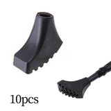 Maxbell 10Pcs Hiking Walking Pole Tips with Traction Grip End Cap Trekking Pole Tips