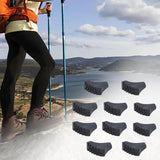 Maxbell 10Pcs Hiking Walking Pole Tips with Traction Grip End Cap Trekking Pole Tips