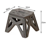 Maxbell Camping Stool Footrest Camping Chair Foot Rest for Barbecue Bathroom Outdoor Dark Gray