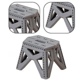 Maxbell Camping Stool Footrest Camping Chair Foot Rest for Barbecue Bathroom Outdoor Gray