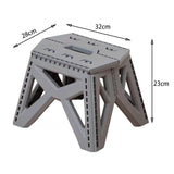 Maxbell Camping Stool Footrest Camping Chair Foot Rest for Barbecue Bathroom Outdoor Gray