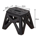 Maxbell Camping Stool Footrest Camping Chair Foot Rest for Barbecue Bathroom Outdoor Black