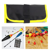 Maxbell Fishing Jig Organizer Bag Portable Camping Hiking Accs Tackle Organizer Case yellow