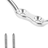 Maxbell Stainless Steel Rope Cleat with Screws Marine Hardware for Yacht Kayak Canoe Silver