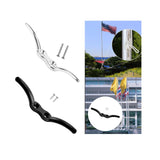 Maxbell Stainless Steel Rope Cleat with Screws Marine Hardware for Yacht Kayak Canoe Silver