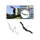 Maxbell Stainless Steel Rope Cleat with Screws Marine Hardware for Yacht Kayak Canoe Silver