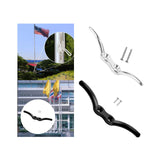 Maxbell Stainless Steel Rope Cleat with Screws Marine Hardware for Yacht Kayak Canoe Silver