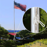 Maxbell Stainless Steel Rope Cleat with Screws Marine Hardware for Yacht Kayak Canoe Silver