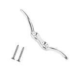 Maxbell Stainless Steel Rope Cleat with Screws Marine Hardware for Yacht Kayak Canoe Silver