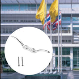 Maxbell Stainless Steel Rope Cleat with Screws Marine Hardware for Yacht Kayak Canoe Silver