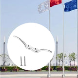 Maxbell Stainless Steel Rope Cleat with Screws Marine Hardware for Yacht Kayak Canoe Silver