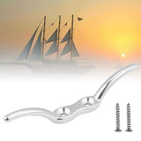 Maxbell Stainless Steel Rope Cleat with Screws Marine Hardware for Yacht Kayak Canoe Silver