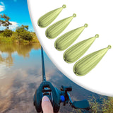 Maxbell Fishing Practice Plugs Wear Resistant Casting Plugs for Playground Yard Lawn Green 5pcs