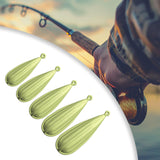 Maxbell Fishing Practice Plugs Wear Resistant Casting Plugs for Playground Yard Lawn Green 5pcs