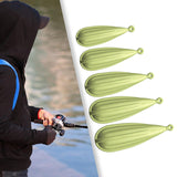 Maxbell Fishing Practice Plugs Wear Resistant Casting Plugs for Playground Yard Lawn Green 5pcs