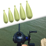 Maxbell Fishing Practice Plugs Wear Resistant Casting Plugs for Playground Yard Lawn Green 5pcs