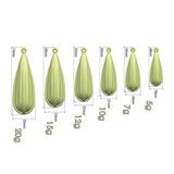 Maxbell Fishing Practice Plugs Wear Resistant Casting Plugs for Playground Yard Lawn Green 6pcs