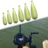 Maxbell Fishing Practice Plugs Wear Resistant Casting Plugs for Playground Yard Lawn Green 6pcs