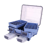 Maxbell Maxbell Fishing Tackle Box Portable Large Fishing Tools Box for Home Fishing Camping Blue