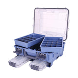 Maxbell Maxbell Fishing Tackle Box Portable Large Fishing Tools Box for Home Fishing Camping Blue