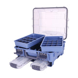 Maxbell Maxbell Fishing Tackle Box Portable Large Fishing Tools Box for Home Fishing Camping Blue