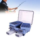 Maxbell Maxbell Fishing Tackle Box Portable Large Fishing Tools Box for Home Fishing Camping Blue