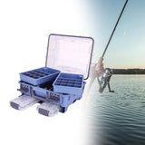 Maxbell Maxbell Fishing Tackle Box Portable Large Fishing Tools Box for Home Fishing Camping Blue