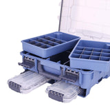 Maxbell Maxbell Fishing Tackle Box Portable Large Fishing Tools Box for Home Fishing Camping Blue