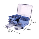 Maxbell Maxbell Fishing Tackle Box Portable Large Fishing Tools Box for Home Fishing Camping Blue