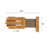 Maxbell Sports Glove Three Finger Protector Breathable Soft Adults Ambidextrous Wear Brown