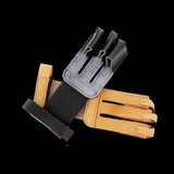 Maxbell Sports Glove Three Finger Protector Breathable Soft Adults Ambidextrous Wear Brown