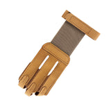 Maxbell Sports Glove Three Finger Protector Breathable Soft Adults Ambidextrous Wear Brown