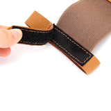 Maxbell Sports Glove Three Finger Protector Breathable Soft Adults Ambidextrous Wear Brown