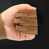 Maxbell Sports Glove Three Finger Protector Breathable Soft Adults Ambidextrous Wear Brown