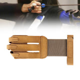 Maxbell Sports Glove Three Finger Protector Breathable Soft Adults Ambidextrous Wear Brown