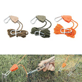 Maxbell Ratchet Pulley Rope Hanger Canopy Pulley Regulator Professional Cord Lanyard 4m Khaki