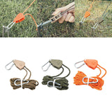 Maxbell Ratchet Pulley Rope Hanger Canopy Pulley Regulator Professional Cord Lanyard 4m Khaki