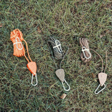 Maxbell Ratchet Pulley Rope Hanger Canopy Pulley Regulator Professional Cord Lanyard 4m Khaki