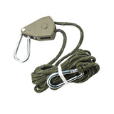 Maxbell Ratchet Pulley Rope Hanger Canopy Pulley Regulator Professional Cord Lanyard 4m Green