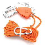 Maxbell Ratchet Pulley Rope Hanger Canopy Pulley Regulator Professional Cord Lanyard 5m Orange