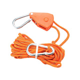 Maxbell Ratchet Pulley Rope Hanger Canopy Pulley Regulator Professional Cord Lanyard 5m Orange