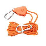 Maxbell Ratchet Pulley Rope Hanger Canopy Pulley Regulator Professional Cord Lanyard 5m Orange