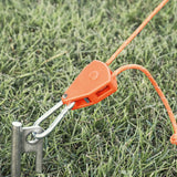 Maxbell Ratchet Pulley Rope Hanger Canopy Pulley Regulator Professional Cord Lanyard 5m Orange