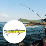 Maxbell Bass Fishing Lure Multi Jointed Fish Tool Lifelike Supplies Artificial Lures Style A