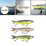 Maxbell Bass Fishing Lure Multi Jointed Fish Tool Lifelike Supplies Artificial Lures Style A