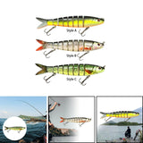 Maxbell Bass Fishing Lure Multi Jointed Fish Tool Lifelike Supplies Artificial Lures Style A